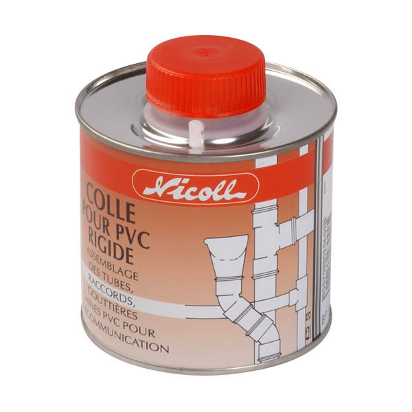 NICOLL Pot de colle solvant fort 500ml avec pinceau