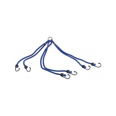 THIRARD - Tendeur pieuvre en caoutchouc à crochets, 8mmx80cm, bleu