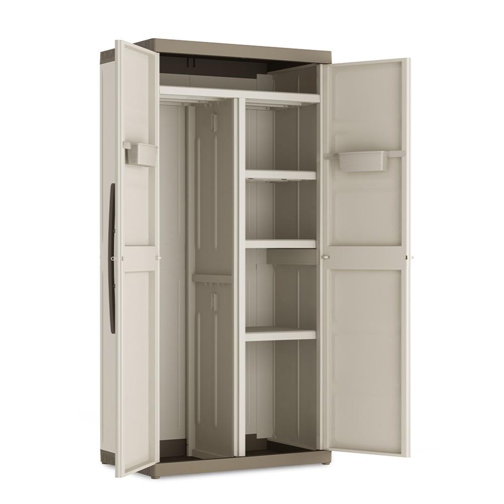 KETER Armoire Utilitaire XL EXCELLENCE Beige et Taupe 89 x 54 x 182