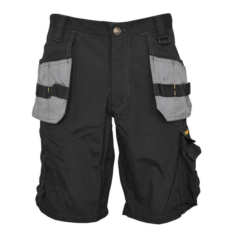 Short de travail multi-poches noir avec les poches grises 0