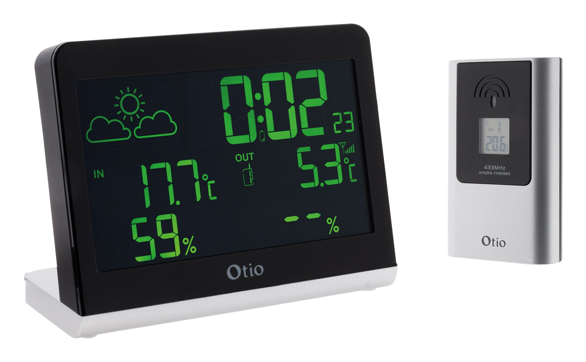 Station Météo Monalisa Avec Capteur Externe Sans Fil - Otio