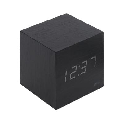 Thermomètre cube finition effet ébène - Otio