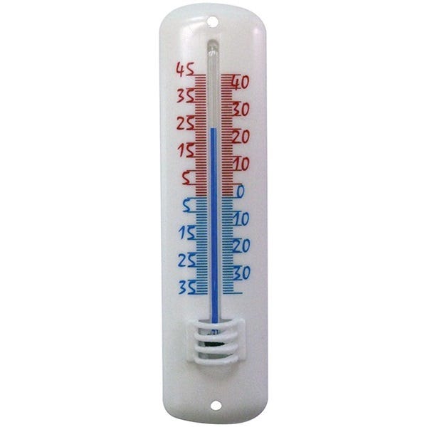 Thermomètre classique à alcool - blanc - Otio 0