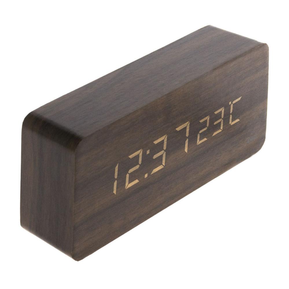 Thermomètre lingot finition effet chêne - Otio