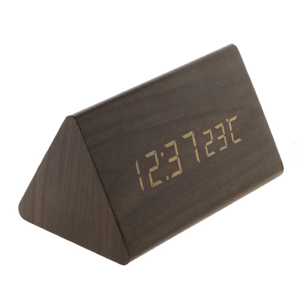 Thermomètre prisme finition effet chêne - Otio