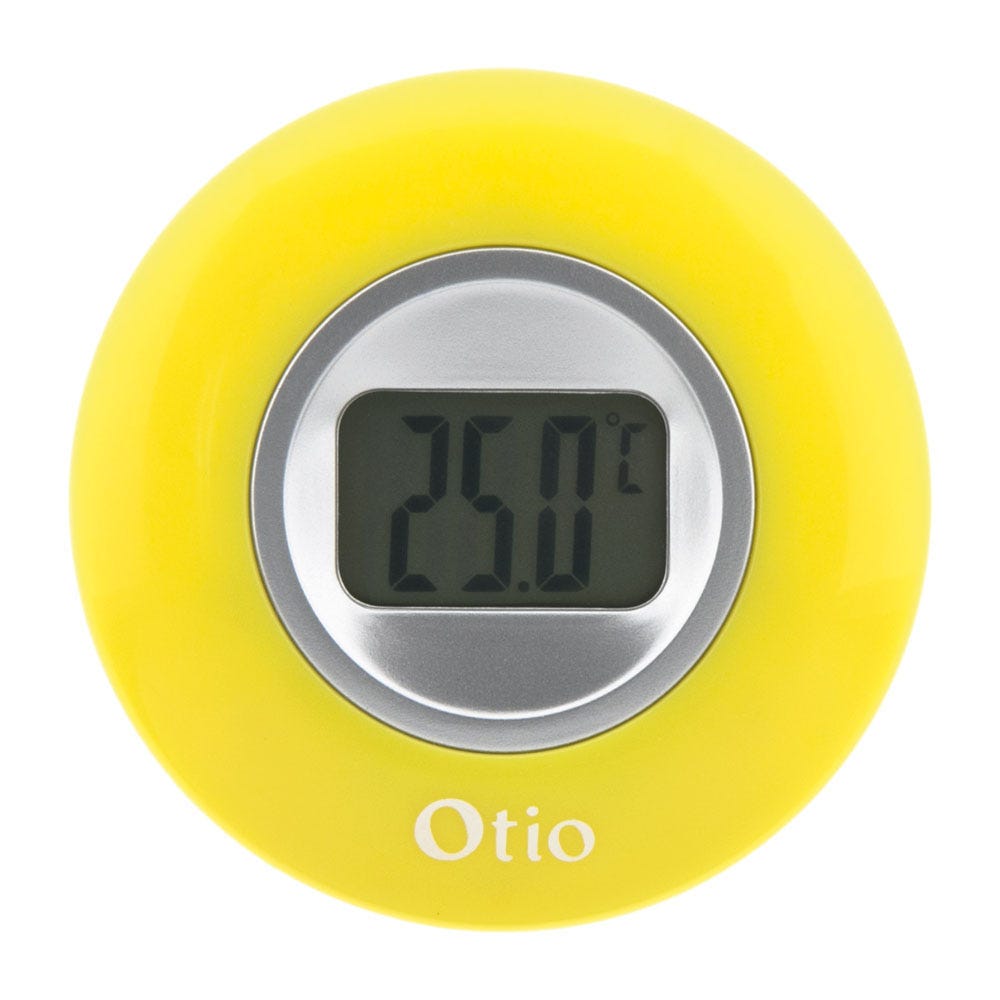 Thermomètre intérieur à écran LCD - Jaune - Otio 1