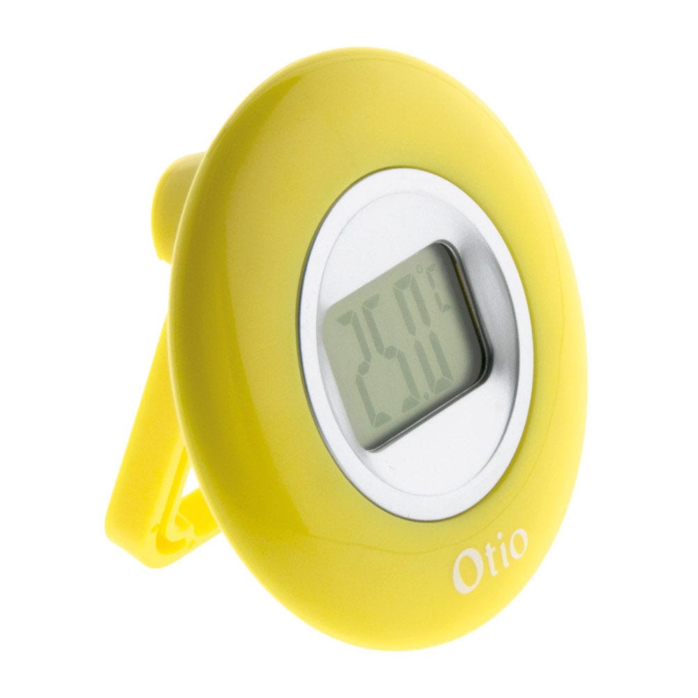 Thermomètre intérieur à écran LCD - Jaune - Otio 0
