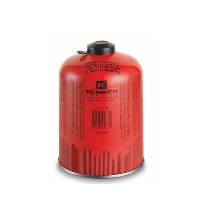 Pack de 6 cartouche gaz 450g butane propane mix KEMPER Bouteille de gaz à valve 7/16 Bonbonne camping EN 417 3