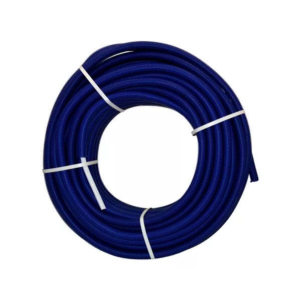 Tube multicouche Fluxo gainé bleu Ø20, en couronne de 50m, NICOLL 2