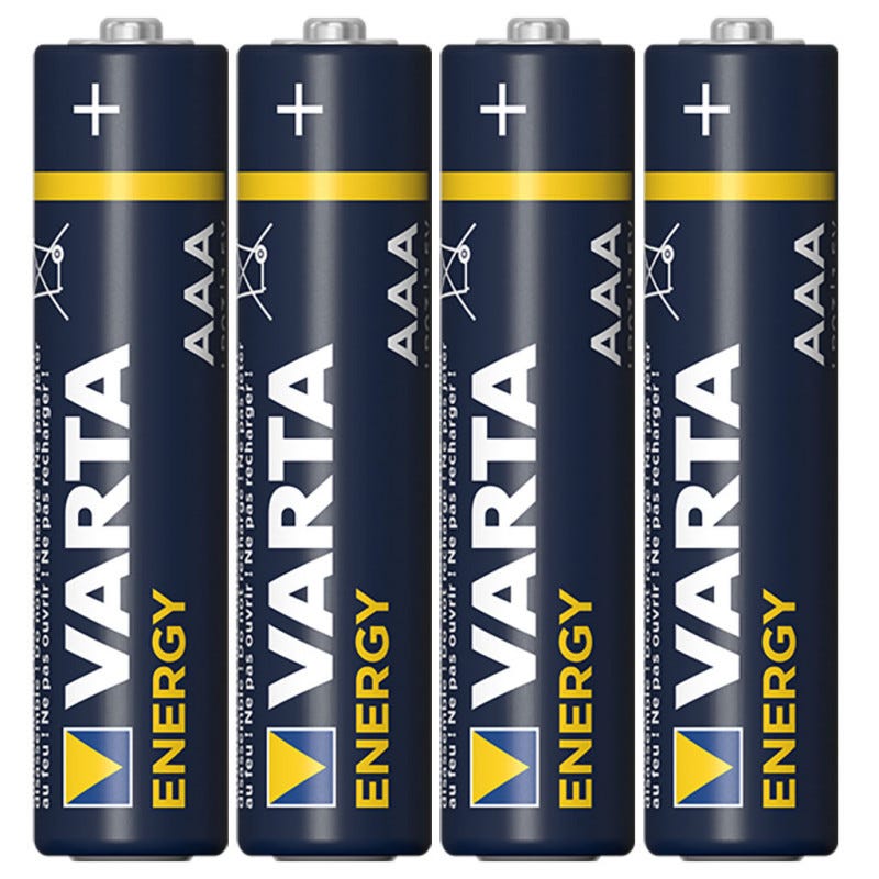 4 Piles LR03 AAA VARTA Energy Value Pack 1