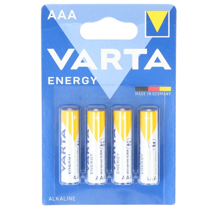4 Piles LR03 AAA VARTA Energy Value Pack 2