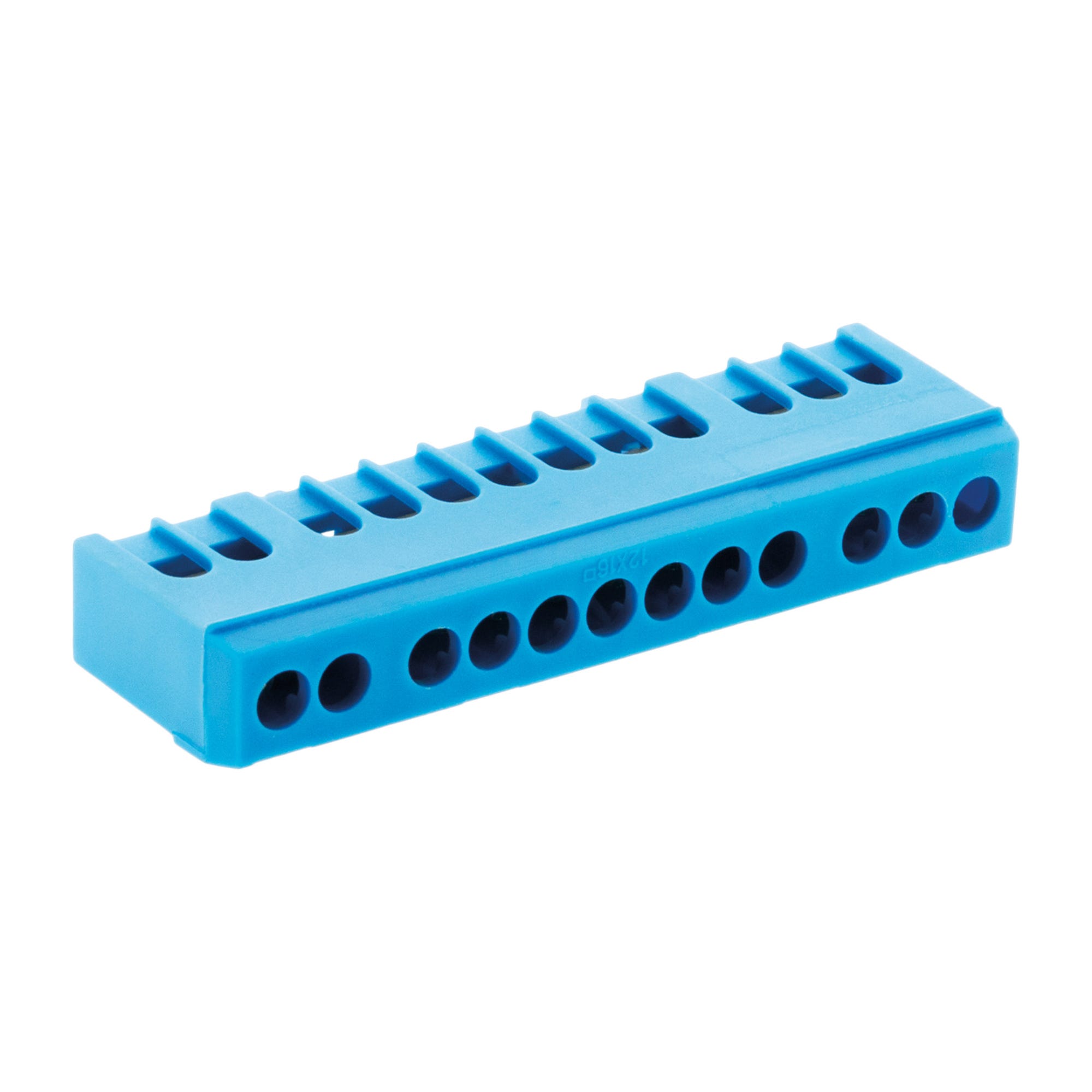 Bornier neutre 12 modules Bleu 0