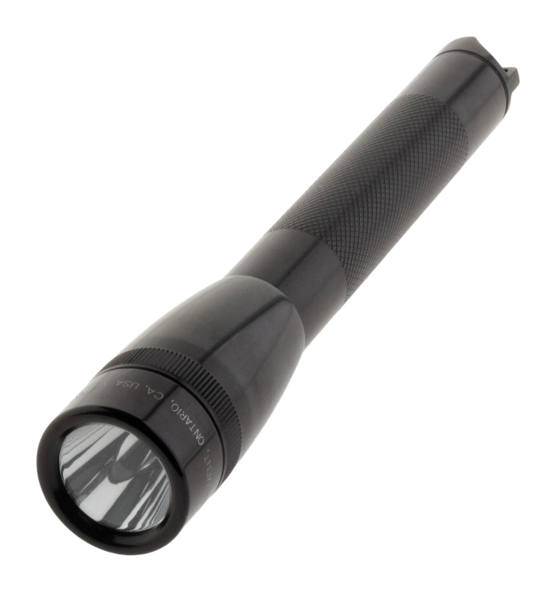 Lampe de poche compacte Mini Maglite LED SP22 2 piles AA 16 cm - Noir