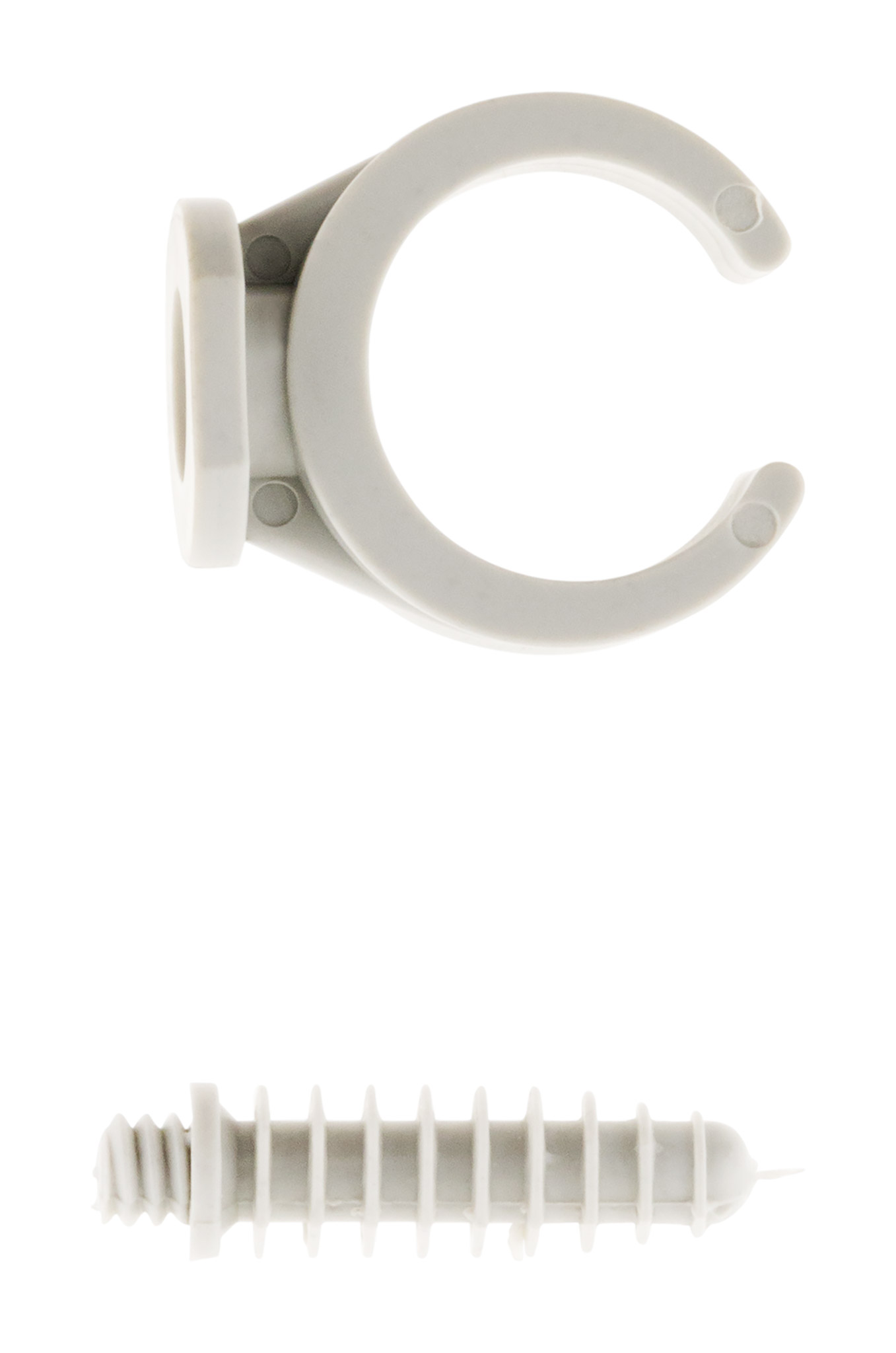 Lot de 10 Clips Ø25 mm avec chevilles - Zenitech