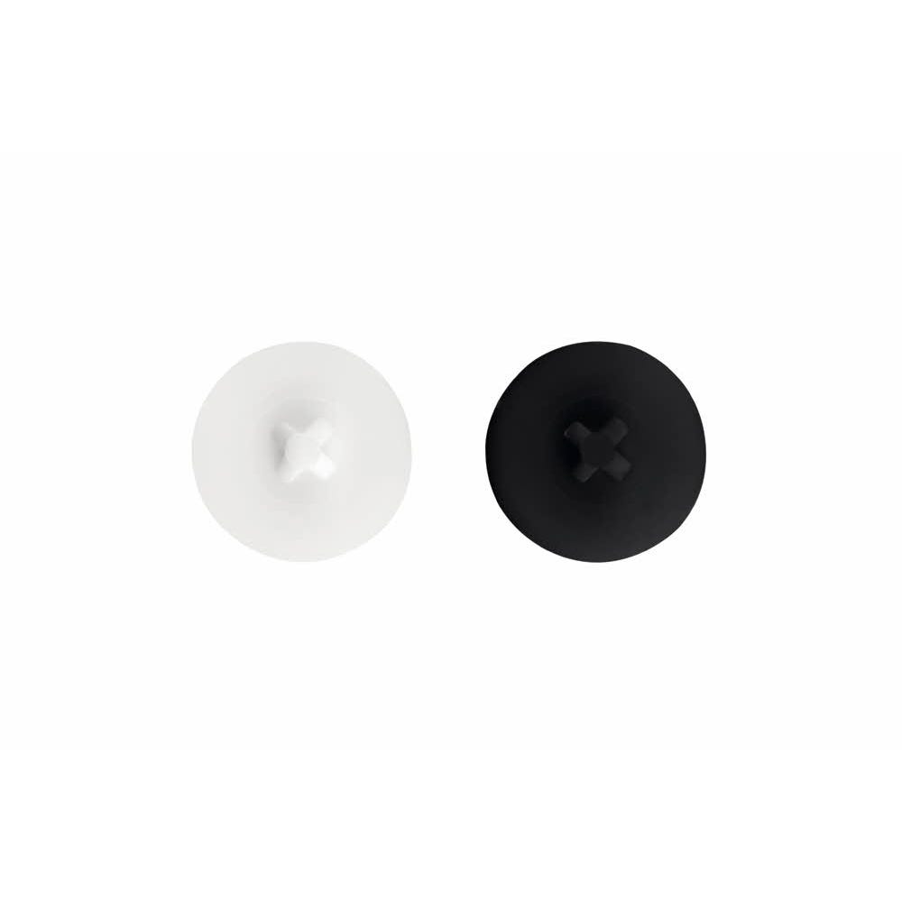 (Boite de 1000) Capuchon blanc et noir pour vis PVC-71 4,8 Blanc 0