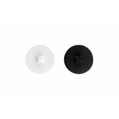 (Boite de 1000) Capuchon blanc et noir pour vis PVC-71 4,8 Blanc 0