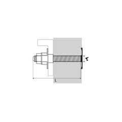 Kit fixation lavabo traversante à sceller - 10 x 140 mm 5