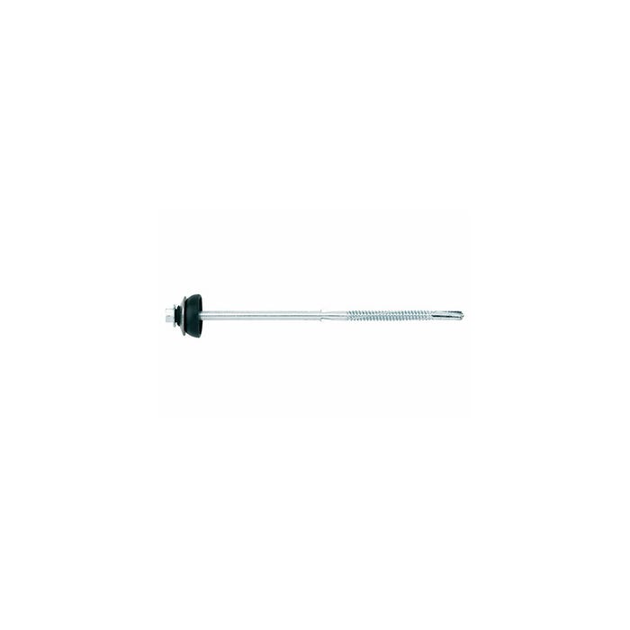 (Boite de 250) Vis autoperceuse - Pointe foreuse pour fibreciment - premontée avec une rondelle d’étanchéité - Zingué 6,3 x 115 mm 2