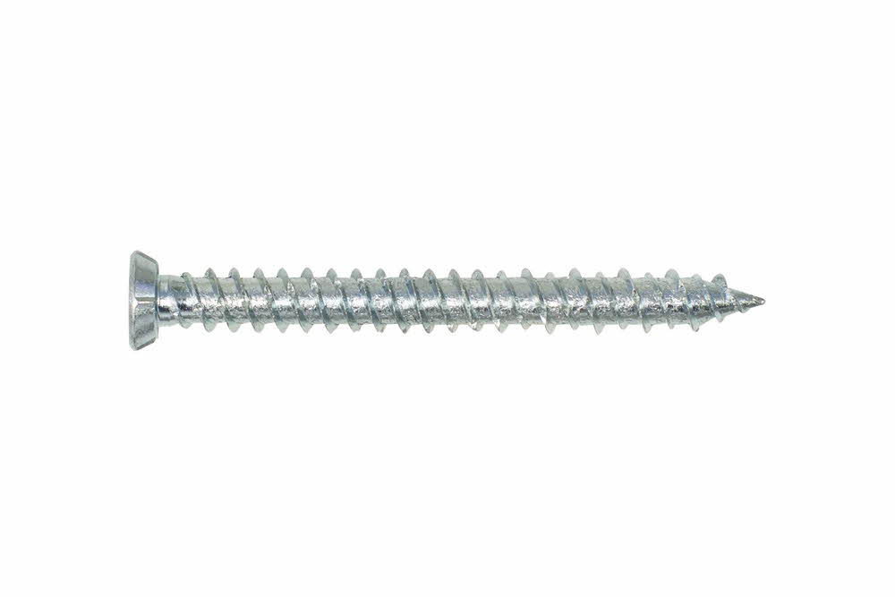 Vis à béton Tête plate - Torx- Zinguée 7,5 x 92 Ø6 - Boite de 100