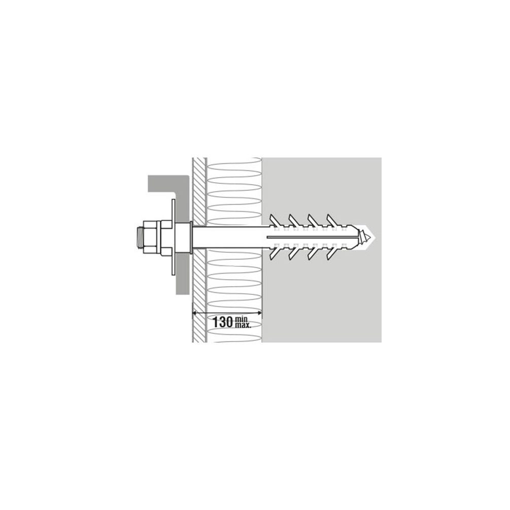 Kit fixation lavabo sur isolant - longueur vis 250 mm 1