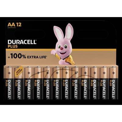 Duracell Plus-aa Cp12 Pile Lr6 (aa) Alcaline(s) 1.5 V 12 Pc(s)