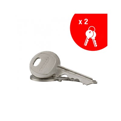 THIRARD - Cadenas à clé Slice, acier, intérieur, anse acier, 65mm, 2 clés 3