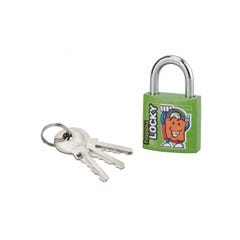 THIRARD - Cadenas à clé Happy Lock, acier, intérieur, anse acier, 30mm, vert, 3 clés 0