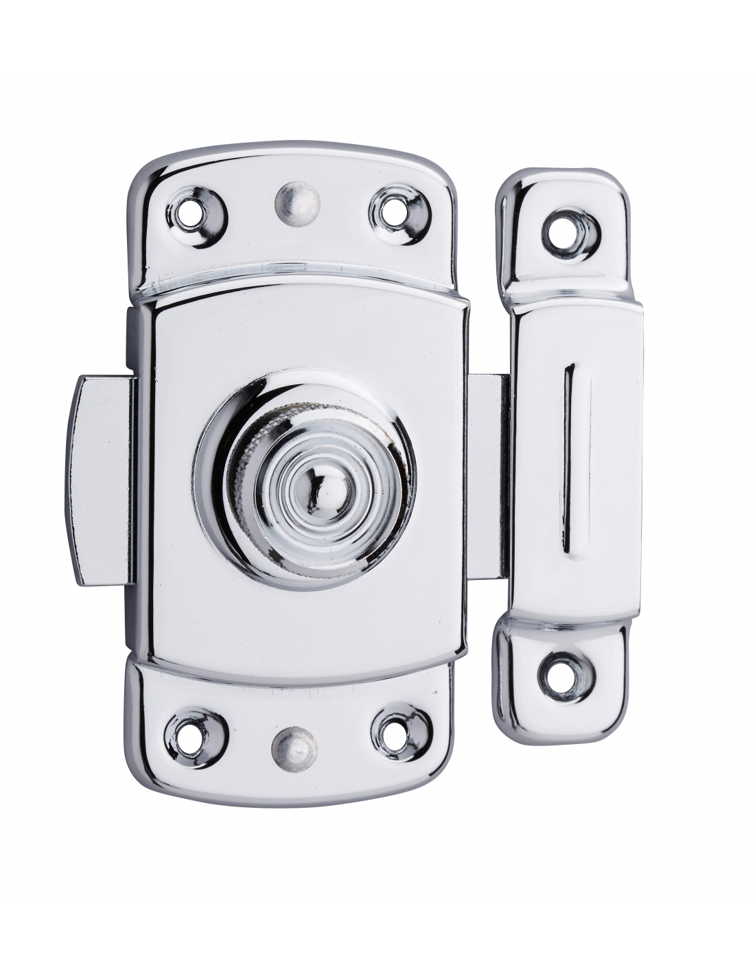 THIRARD - Verrou pour porte d'ameublement, 40mm, laiton chromé