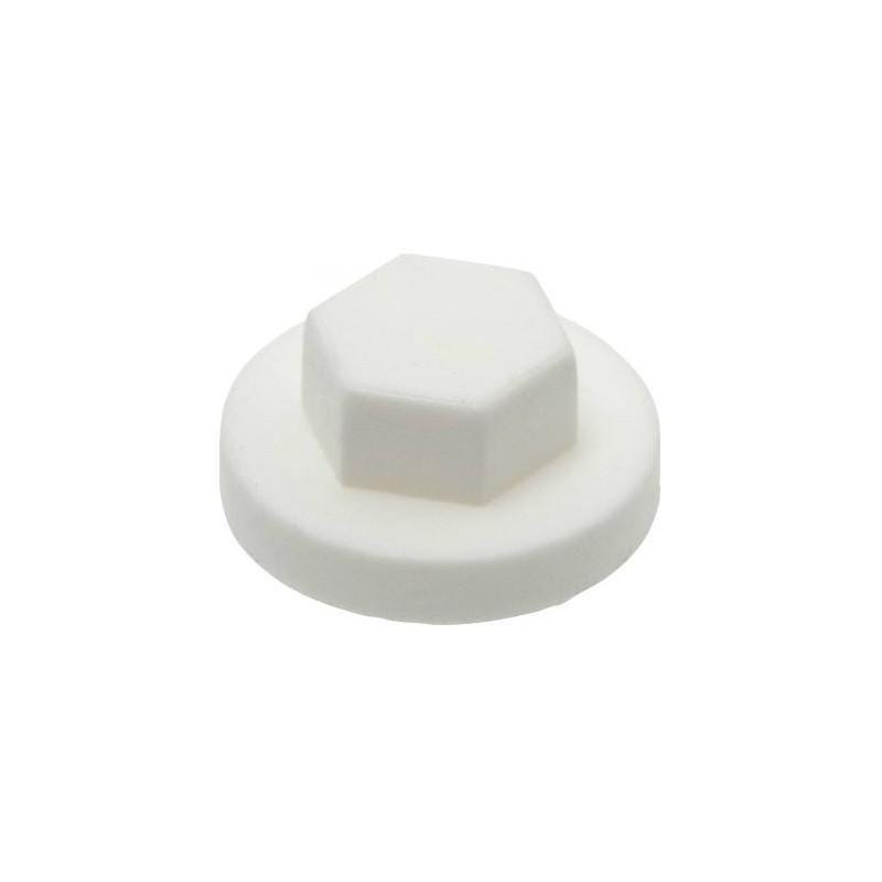 (Boite de 1000) Capuchon pour vis à tête hexagonale - Nylon M10 - Blanc Pyrénnées 2