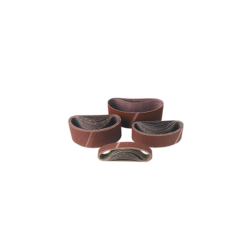 Lot de 3 bandes sans fin corindon 100 x 620 mm Gr. 120 pour bois et métal - 100620.03 - Leman