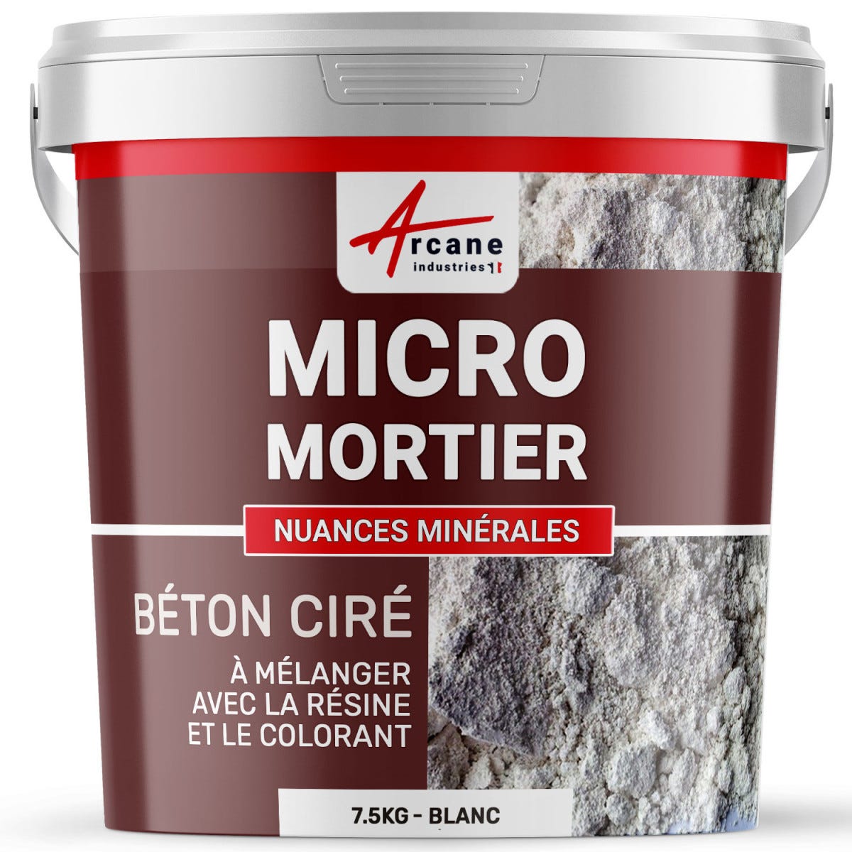 Mortier pour béton ciré - MICRO-MORTIER BETON CIRE - 7.5 kg - - ARCANE INDUSTRIES 5