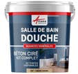 Kit Béton Ciré - Murs Salle De Bains Douche Italienne - Creme Ivoire - Kit 5 M2 (2 Couches) - Arcane Industries