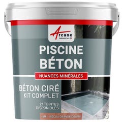 Kit Béton Ciré Piscine Béton - Rénovation et Etanchéité - 16 m² - Rocou Orange Cuivre - ARCANE INDUSTRIES 5