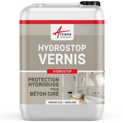 VERNIS BETON CIRE MURS SALLE DE BAINS - HYDROSTOP - 2.5 L - - ARCANE INDUSTRIES 0
