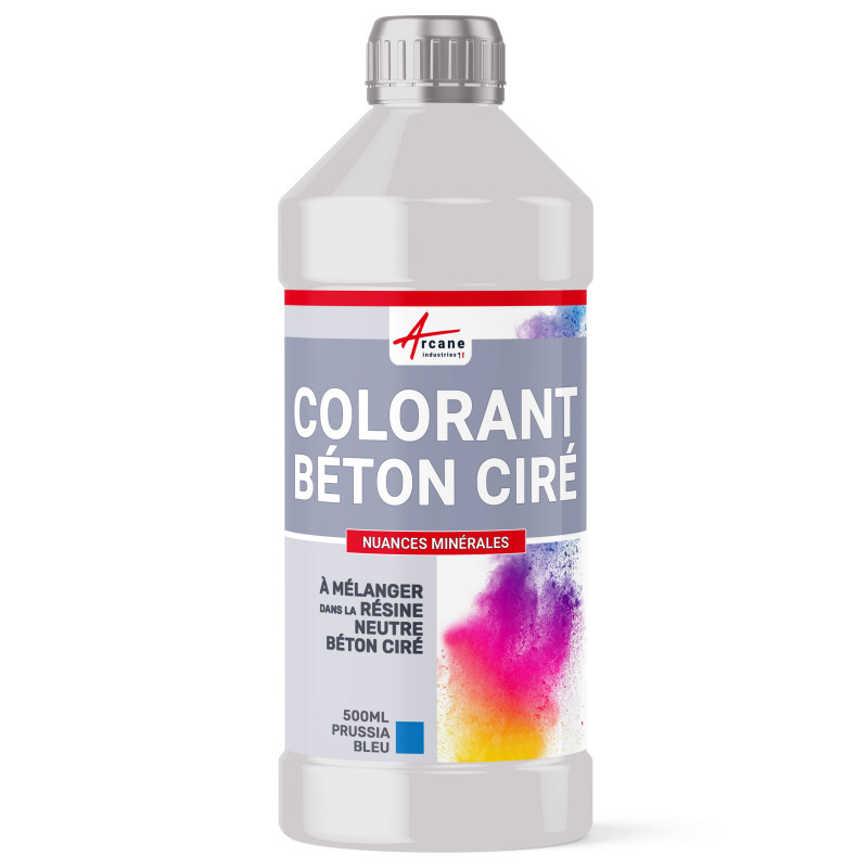 Colorant Pour Béton Ciré - Prussia Bleu - 500 Ml - Arcane Industries