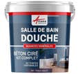 Kit Béton Ciré - Murs Salle De Bains Douche Italienne - Figue - Kit 5 M2 (2 Couches) - Arcane Industries