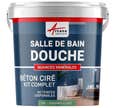 Kit Béton Ciré - Murs Salle De Bains Douche Italienne - Carambole - Vert - Kit 5 M2 (2 Couches) - Arcane Industries