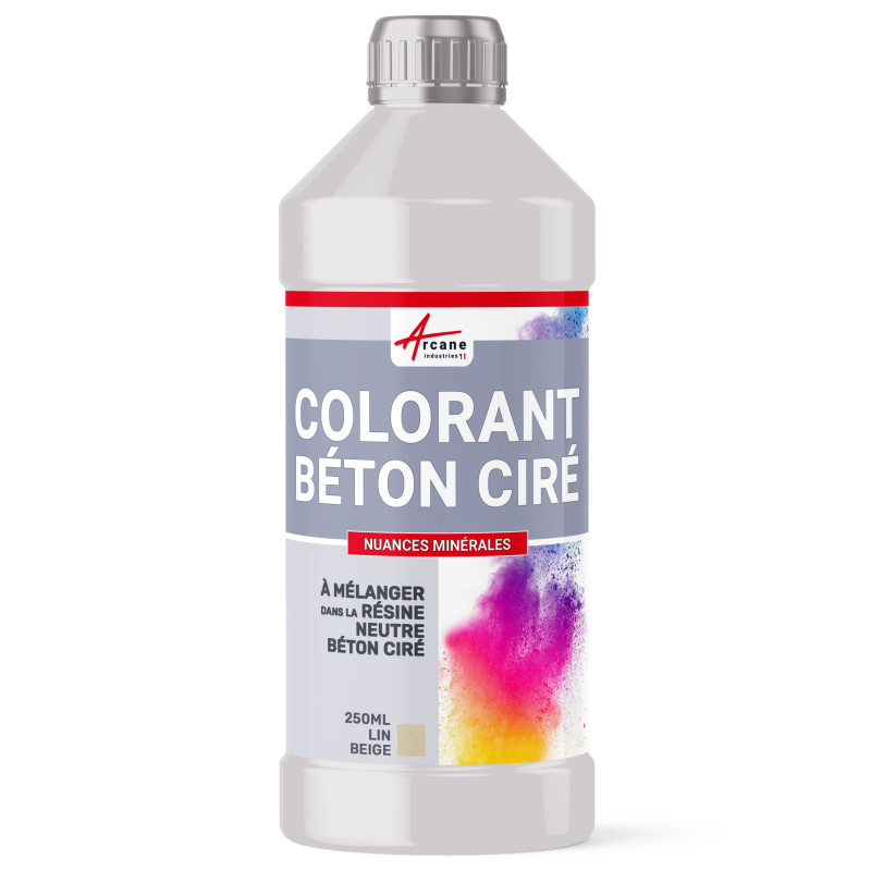 COLORANT POUR BÉTON CIRÉ - 250 ml - Lin Beige - ARCANE INDUSTRIES