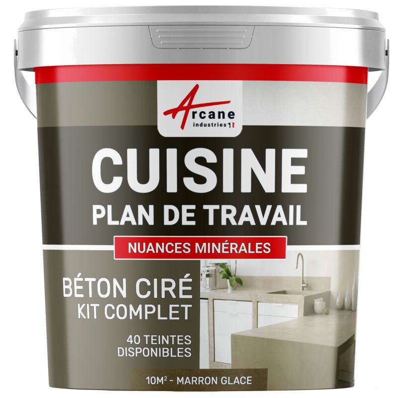 BÉTON CIRÉ - KIT BÉTON CIRÉ CUISINE ET PLAN DE TRAVAIL