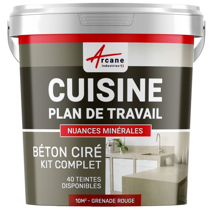BÉTON CIRÉ - KIT BÉTON CIRÉ CUISINE ET PLAN DE TRAVAIL
