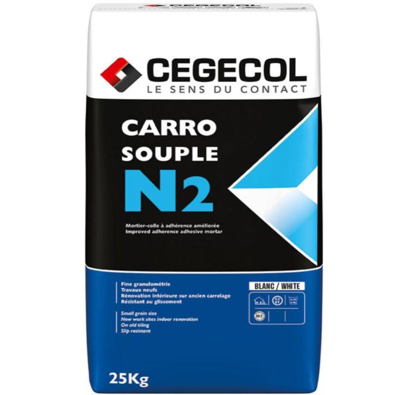 Colle Carrelage Souple Flex - Colle C2e - Blanc - 25 Kg - Arcane Industries