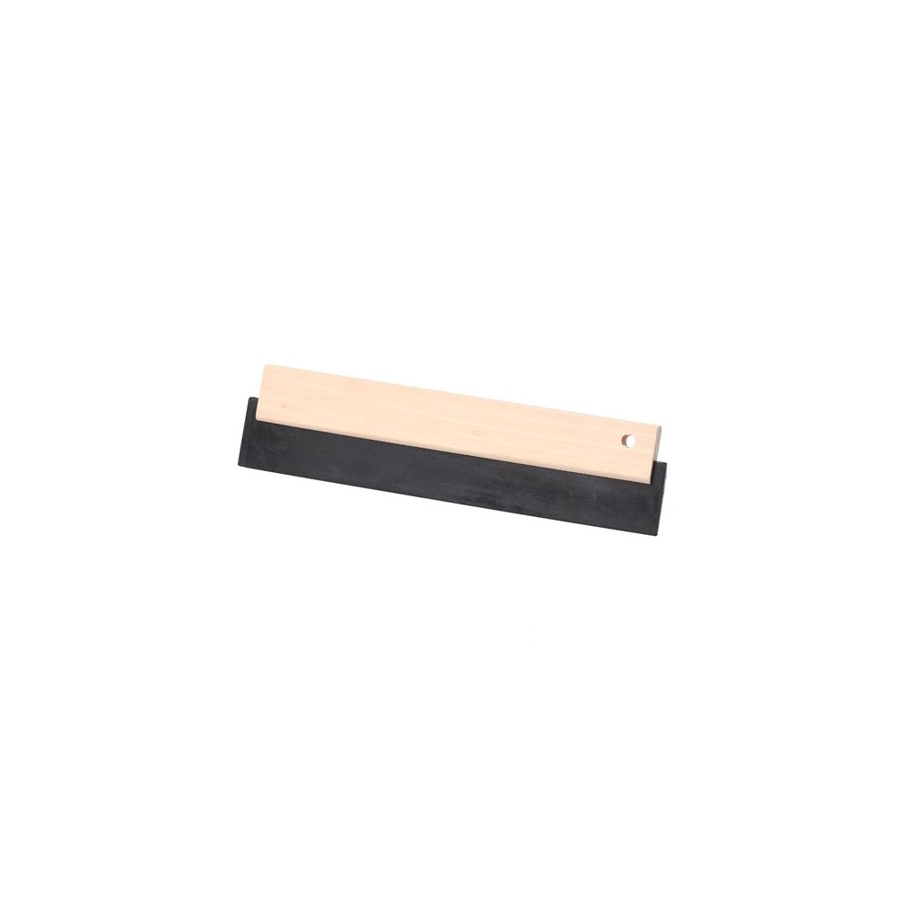 Raclette caoutchouc noir 180 x 75 mm avec monture bois - 11200159 - Sidamo
