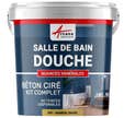 Kit Béton Ciré - Murs Salle De Bains Douche Italienne - Nankin - Jaune - Kit 5 M2 (2 Couches) - Arcane Industries