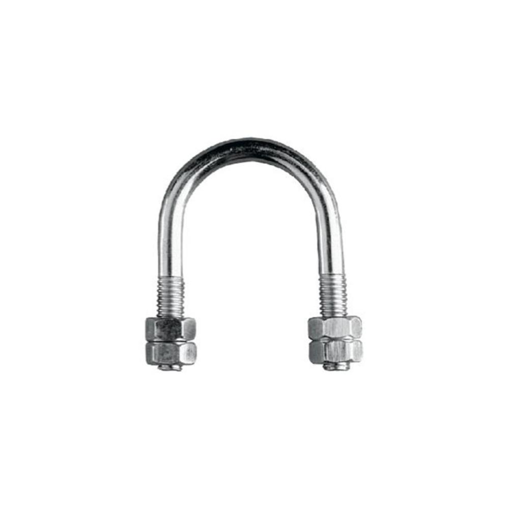 50 Etriers Inox A2 - 4 écrous - M8 x l. 83 x L. 71 mm