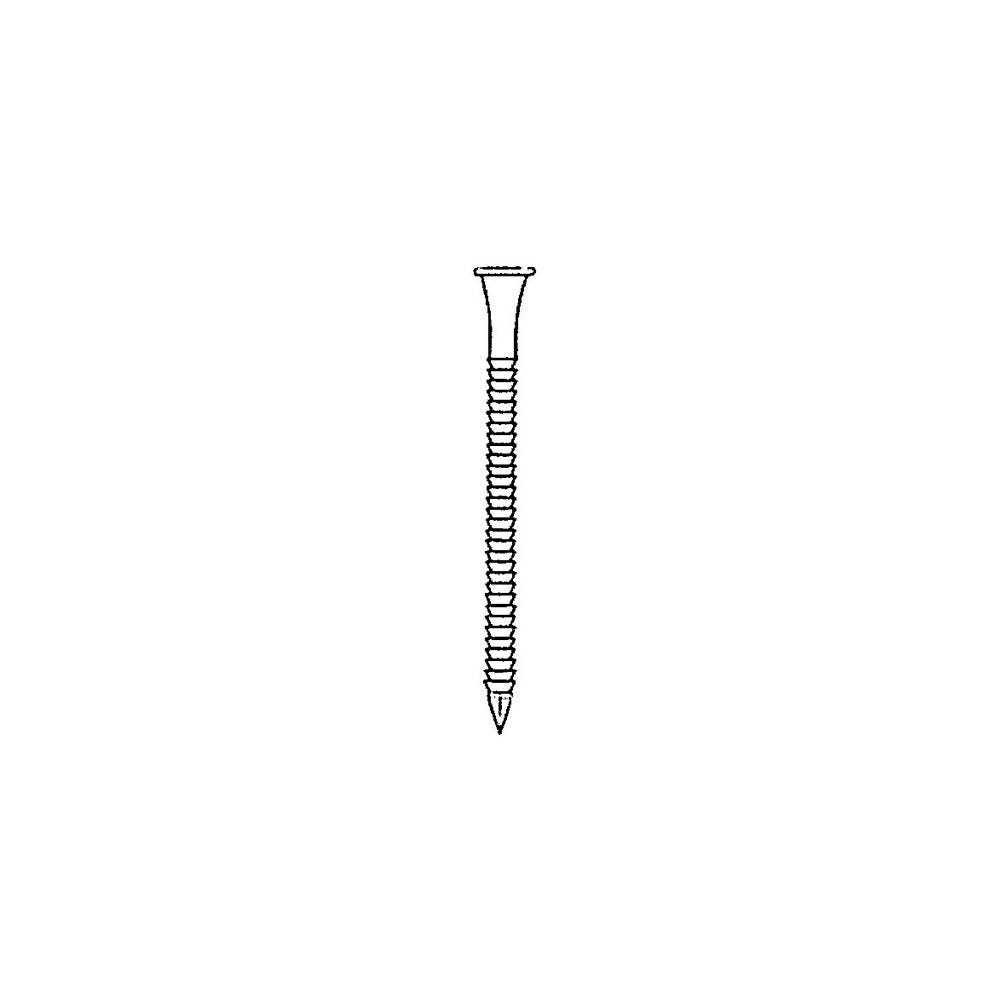 Pointe en vrac d' ancrage (AN) électro-galvanisée 4,0 x 35 mm - 1 kg - AN400356 Alsafix 0