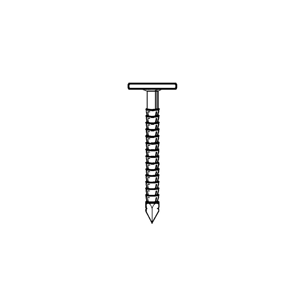 Pointe en vrac tête extra large (TEL) annelée Cuivre 2,8/3,1 x 30 mm - 2,5 kg - TL280307 Alsafix