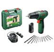 Bosch Home and Garden EasyDrill 1200 -Perceuse sans fil 12 V + 2 batteries, + mallette, + chargeur