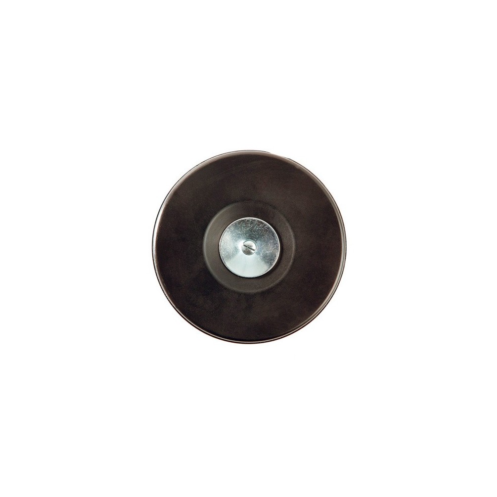 Plateau support caoutchouc disques D. 125 mm avec tige et écrou pour perceuse - 20198063 - Sidamo