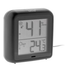 Thermomètre –hygromètre à sonde de température filaire gris anthracite - Otio