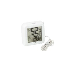 Thermomètre –hygromètre à sonde de température filaire blanc 0